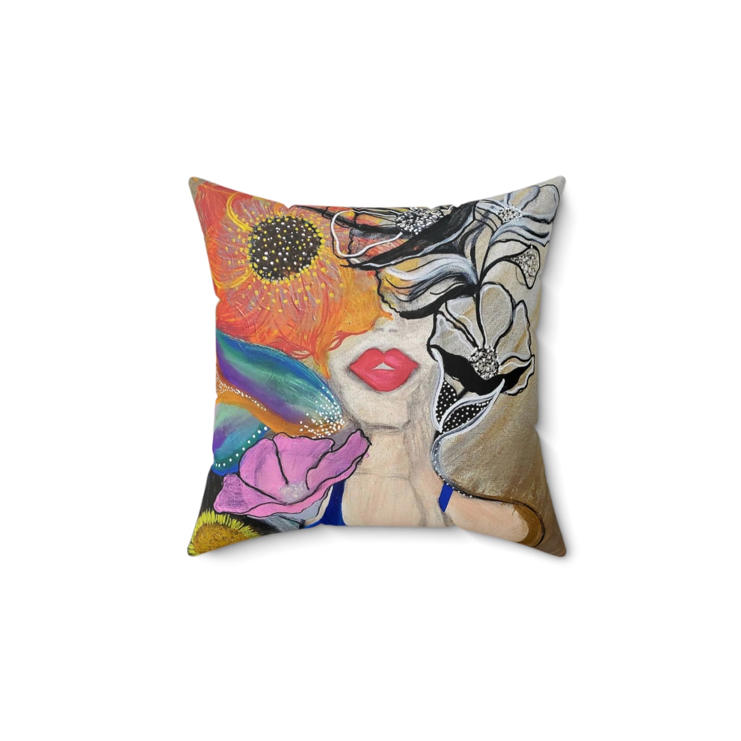 Spun Polyester Square Pillow